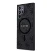Guess GUHMS24LG4GFRK 4G Collection Leather Metal Logo MagSafe keménytok S24 Ultra S928 készülékhez fekete