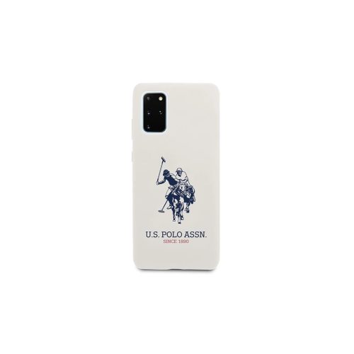 US Polo USHCS67SLHRWH tok Samsung Galaxy S20+ G985 készülékhez fehér Silicone Collection