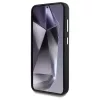 Guess Grained Triangle Logo MagSafe tok Samsung Galaxy S25 készülékhez fekete