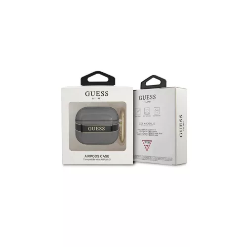 Guess GUA3HHTSK AirPods 3 készülékhez tok Strap Collection fekete