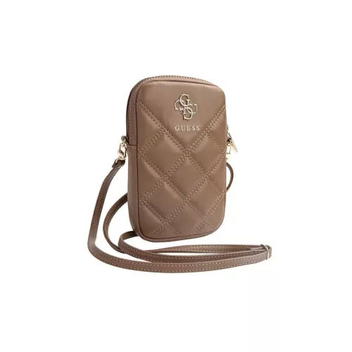 Guess táska GUWBZPSQSSGW Zip Quilted 4G barna