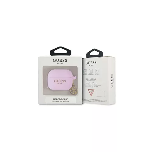 Guess GUA3LSC4EU AirPods 3 készülékhez tok Charm 4G Collection lila