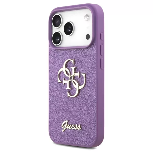 Guess Fixed Glitter Big 4G tok iPhone 17 Pro készülékhez lila