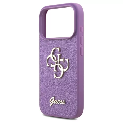 Guess Fixed Glitter Big 4G tok iPhone 17 Pro készülékhez lila