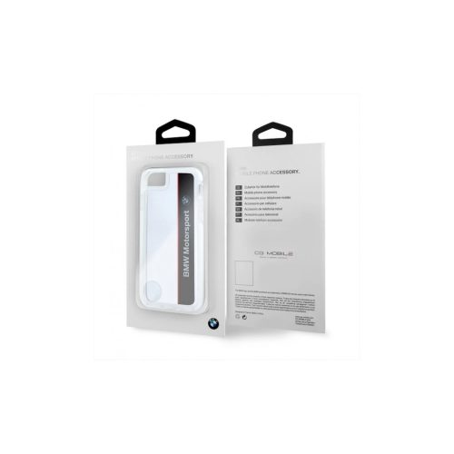 Kemény tok BMW BMHCP7SPVNA iPhone 7/8/SE 2020/SE 2022 készülékhez, ütésálló, átlátszó tengerészkék