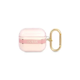   Guess GUA3HHTSP AirPods 3 készülékhez tok Strap Collection rózsaszín