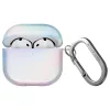UNIQ Iridescia AirPods 4 készülékhez tok – Hang Case holo quartz