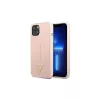 Guess Silicone Triangle kemény tok iPhone 13 mini 5,4" készülékhez, rózsaszín