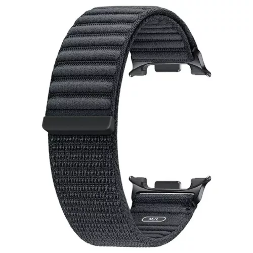 Samsung Fabric óraszíj Galaxy Watch8 / Watch8 Classic készülékhez (M/L) sötétszürke