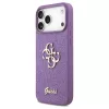 Guess rögzített Glitter Big 4G tok iPhone 17 Pro Max készülékhez lila