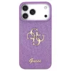 Guess rögzített Glitter Big 4G tok iPhone 17 Pro Max készülékhez lila