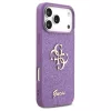 Guess rögzített Glitter Big 4G tok iPhone 17 Pro Max készülékhez lila