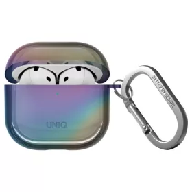   UNIQ Iridescia tok AirPods 4 készülékhez Hang Case éjféli kvarc