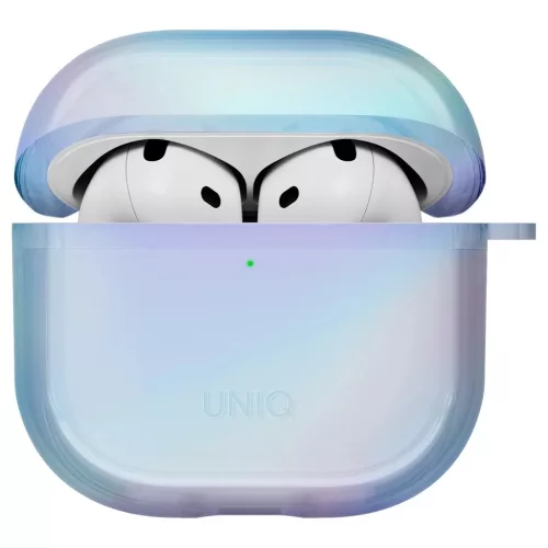 AirPods 4 készülékhez UNIQ Iridescia Hang Case tok, kék