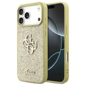   Guess Fixed Glitter Big 4G tok iPhone 17 Pro Max készülékhez arany