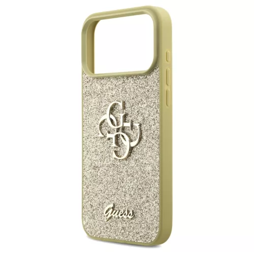 Guess Fixed Glitter Big 4G tok iPhone 17 Pro Max készülékhez arany