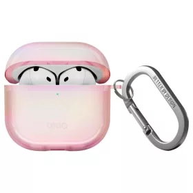   Tok UNIQ Iridescia AirPods 4 készülékhez Hang Case rózsaszín prism