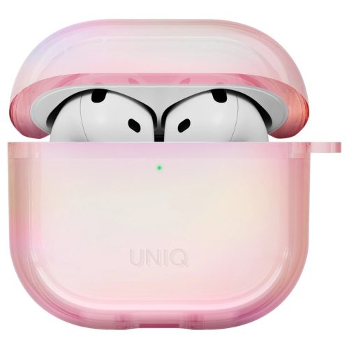 Tok UNIQ Iridescia AirPods 4 készülékhez Hang Case rózsaszín prism