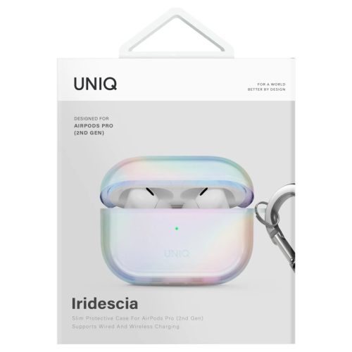 UNIQ Iridescia tok AirPods Pro 2 készülékhez – Hang Case holo quartz