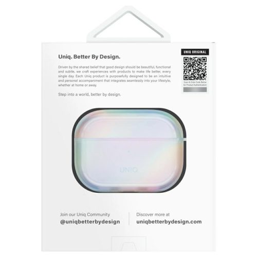UNIQ Iridescia tok AirPods Pro 2 készülékhez – Hang Case holo quartz