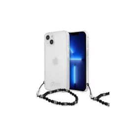   Guess GUHCP13SKPSBK iPhone 13 mini 5,4” készülékhez Transparent kemény tok fekete
