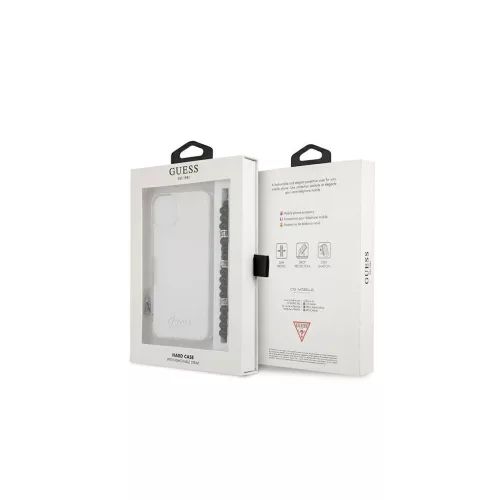 A helyes magyar fordítás a következő:Guess GUHCP13SKPSBK iPhone 13 mini 5,4” készülékhez Transparent kemény tok fekete