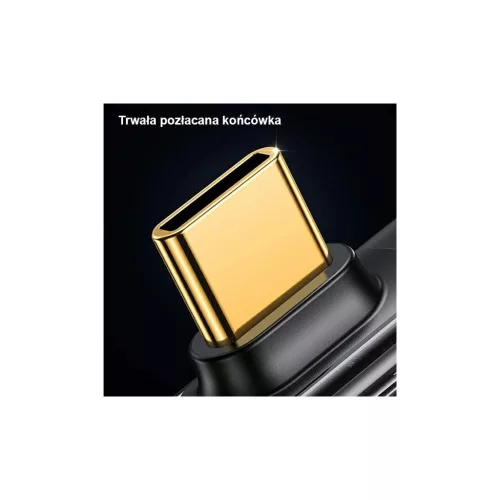 USAMS ferdén kábel USB-C to USB-C PD 100W Gyors Töltés Iceflake Series 1.2m fehér SJ584USB02