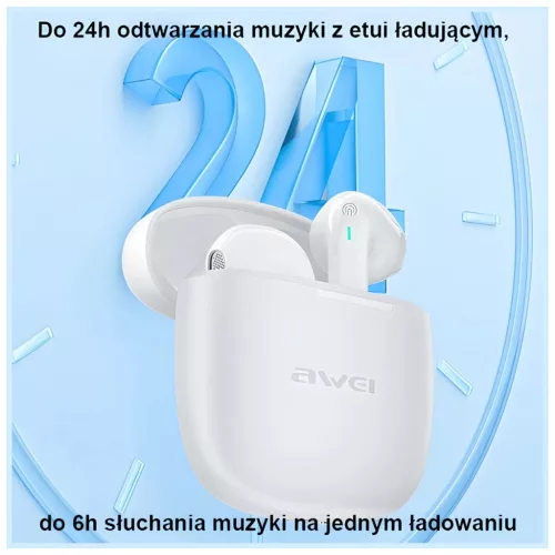 AWEI Bluetooth 5.3 T26 Pro TWS fülhallgató + dokkoló állomás fekete