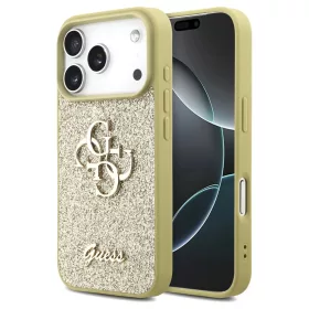   Guess Fixed Glitter Big 4G tok iPhone 17 Pro készülékhez arany