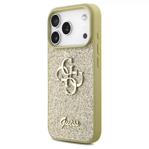 Guess Fixed Glitter Big 4G tok iPhone 17 Pro készülékhez arany
