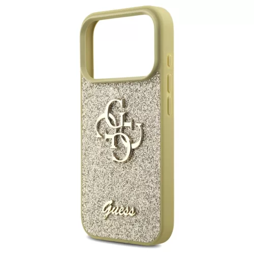 Guess Fixed Glitter Big 4G tok iPhone 17 Pro készülékhez arany