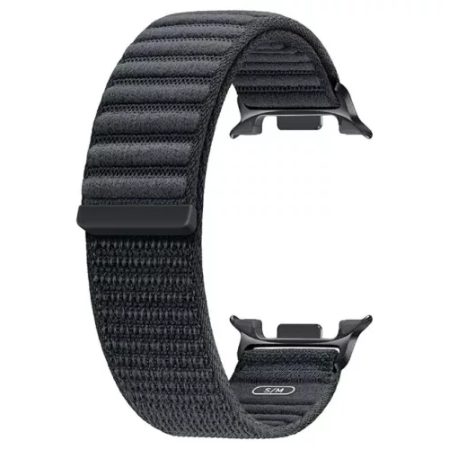 Samsung Fabric óraszíj Galaxy Watch8 / Watch8 Classic készülékhez (S/M) sötétszürke