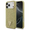 Guess Rhinestone Triangle Logo iPhone 17 Pro Max készülékhez tok arany