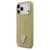 Guess Rhinestone Triangle Logo iPhone 17 Pro Max készülékhez tok arany