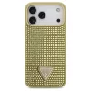 Guess Rhinestone Triangle Logo iPhone 17 Pro Max készülékhez tok arany