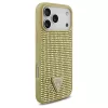 Guess Rhinestone Triangle Logo iPhone 17 Pro Max készülékhez tok arany