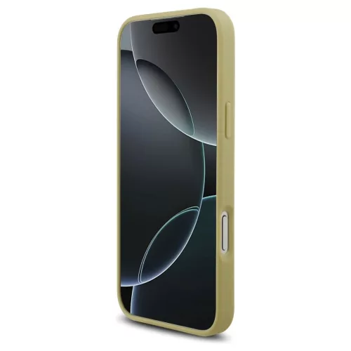 Guess Rhinestone Triangle Logo iPhone 17 Pro Max készülékhez tok arany