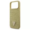 Guess Rhinestone Triangle Logo iPhone 17 Pro Max készülékhez tok arany