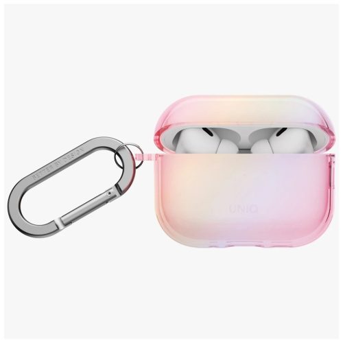 Case UNIQ Iridescia AirPods Pro 3 készülékhez hang tok, rózsaszín prism