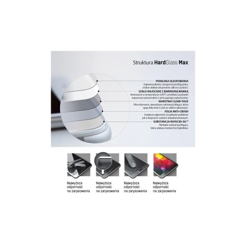 3MK HardGlass Max Samsung Galaxy Note 20 Ultra N986 készülékhez FullScreen Glass FingerPrint kijelzővédő fekete