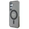 Guess Rhinestones Printed Classic Logo MagSafe tok Samsung Galaxy S25 készülékhez fekete