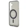 Guess Rhinestones Printed Classic Logo MagSafe tok Samsung Galaxy S25 készülékhez fekete