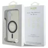 Guess Rhinestones Printed Classic Logo MagSafe tok Samsung Galaxy S25 készülékhez fekete