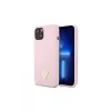 Guess GUHCP13SSLTGU iPhone 13 mini 5,4" készülékhez kemény tok Silicone Triangle lila