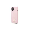 Guess GUHCP13SSLTGU iPhone 13 mini 5,4" készülékhez kemény tok Silicone Triangle lila