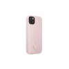 Guess GUHCP13SSLTGU iPhone 13 mini 5,4" készülékhez kemény tok Silicone Triangle lila