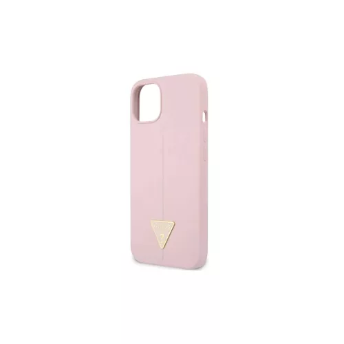 Guess GUHCP13SSLTGU iPhone 13 mini 5,4" készülékhez kemény tok Silicone Triangle lila