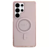 Guess Rhinestones Printed Classic Logo MagSafe tok Samsung Galaxy S25 Ultra készülékhez rózsaszín