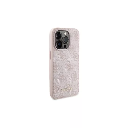 Guess GUBPM5P15L4GEMGP szett iPhone 15 Pro 6,1" készülékhez keménytok és 5000 mAh MagSafe powerbank 4G rózsaszín