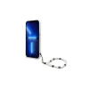Guess GUHCP13SKPSWH iPhone 13 mini 5,4" készülékhez átlátszó kemény tok fehér gyöngy